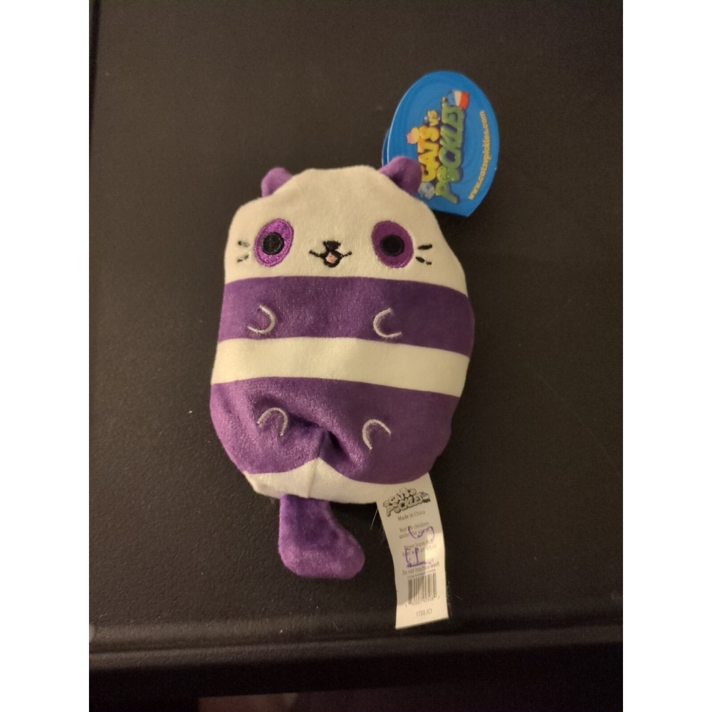 CATS vs PICKLES‎ PANDA CAT #031 Bean Bag Plush 4" NEW WITH TAG